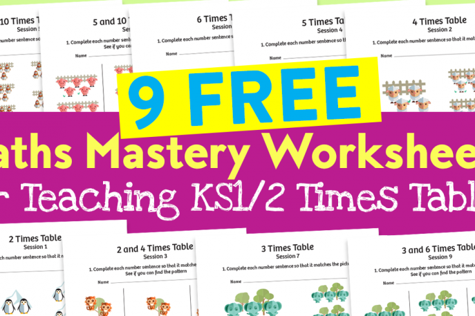 9 Free Maths Mastery Worksheets For Teaching Ks1 2 Times Tables