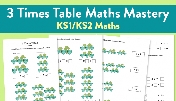 Maths Mastery Worksheet For Ks2 Maths 3 Times Table Teachwire Teaching Resource