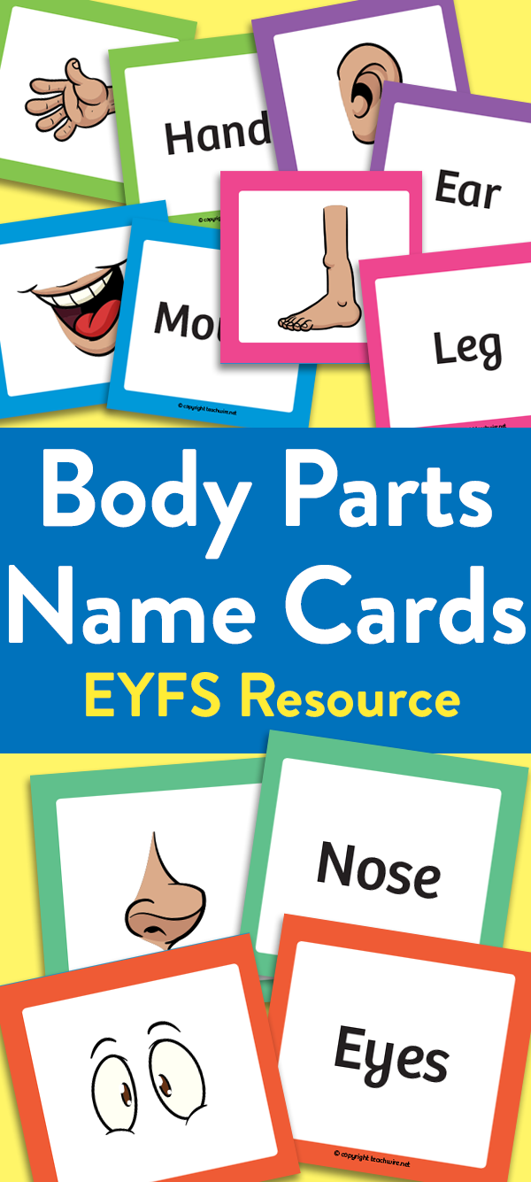 Early Years ‘Learn the Body Parts’ Name Cards | Teachwire Teaching Resource