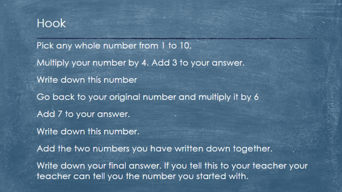 KS3 Maths Lesson – Simplifying by Collecting Like Terms PowerPoint and