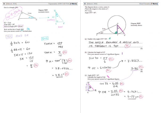 Trigonometry Gcse 9 1 Exam Question Practice Teachwire Teaching Resource Trigonometry Gcse 9 1 Exam Question Practice Teachwire Teaching Resource