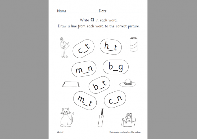 Medial Vowel A E I O U Worksheet Pack Handwriting And Comprehension Activities For Ks1 Teachwire Teaching Resource