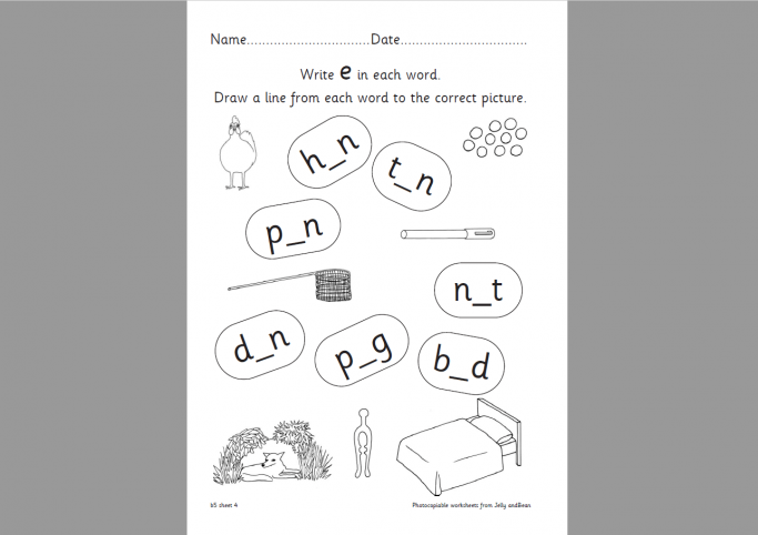 Medial Vowel A E I O U Worksheet Pack Handwriting And Comprehension Activities For Ks1 Teachwire Teaching Resource