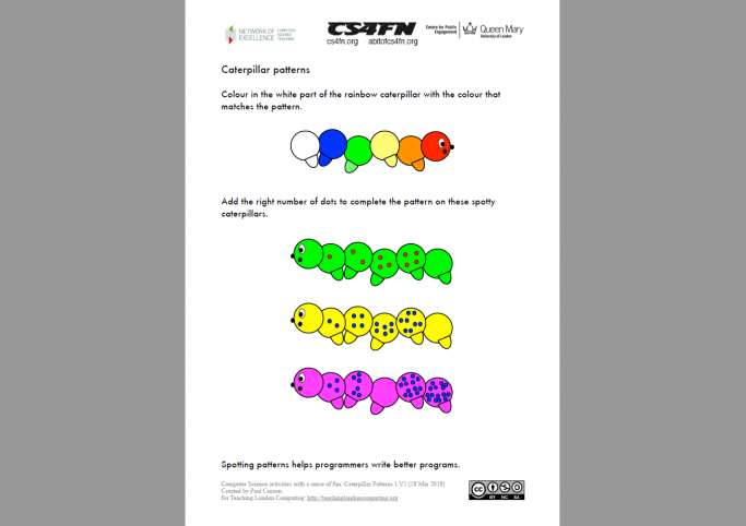 Pattern Matching Puzzles Worksheets For Ks1 Computing Teachwire Teaching Resource