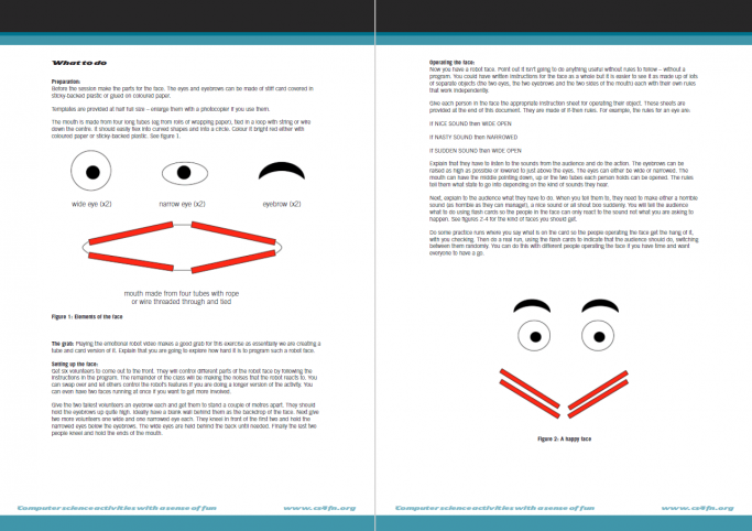 Create-a-Robot-Face Programming Activity Resource for KS2 Computing ...