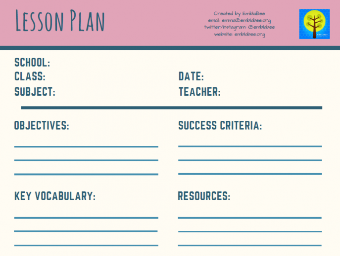 13 free lesson plan templates for teachers
