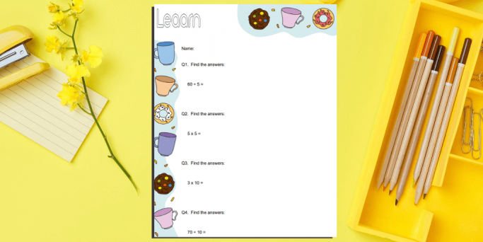 Save teachers time and workload by creating primary maths worksheets for any topic with Leaarn
