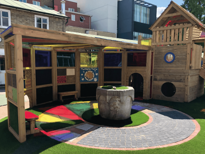 Everyone can enjoy inclusive and fun outdoor spaces with the help of Timotay Playscapes