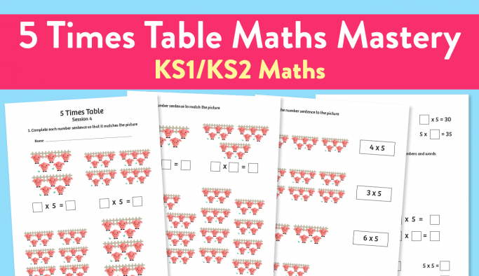 Use This Maths Worksheet To Help Children Master Their Five Times Table