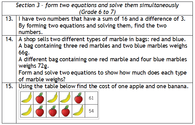 26 Free Simultaneous Equations Worksheets And Lesson Plans For Ks3 And Ks4 Maths