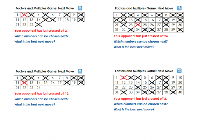 Factors and multiples worksheet for grade 6 with answers picture