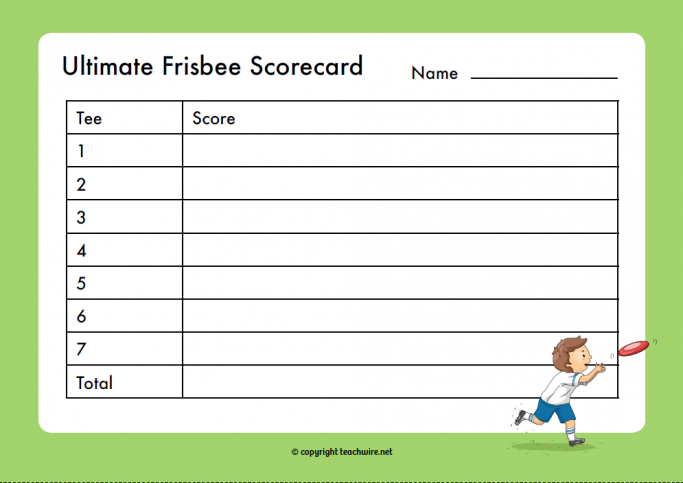 Free KS2 PE Medium-Term Plan for Ultimate Frisbee with Worksheets, Scorecards and Instructions