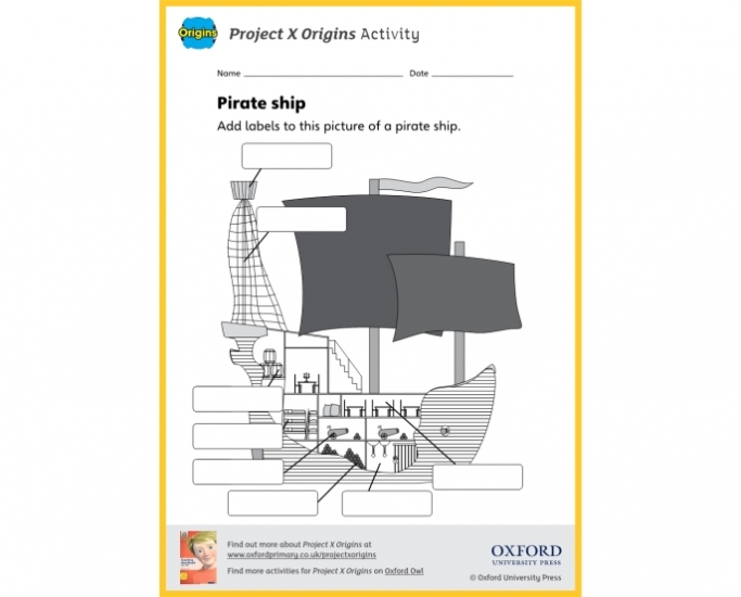project x origins: pirate ship – activity sheet for ks1