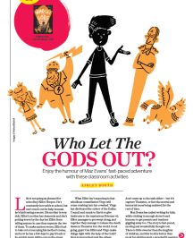 KS2 book topic – Explore humour, tonal shifts and mental health in Who Let The Gods Out?