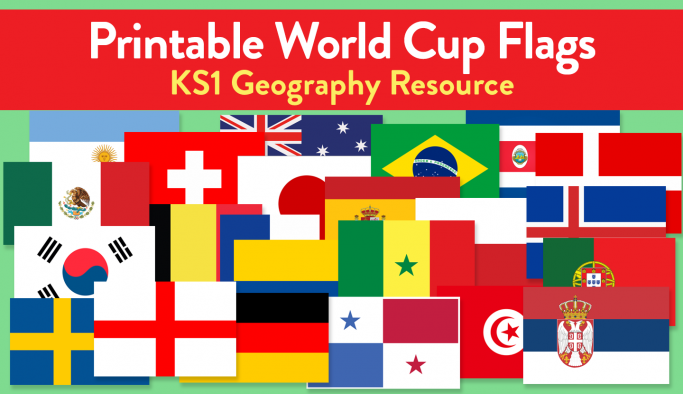 2018 World Cup Printable Flags for all 32 Countries