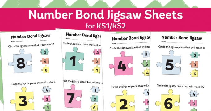 Number Bond Jigsaw – Addition Worksheets For KS1/KS2 Maths ...