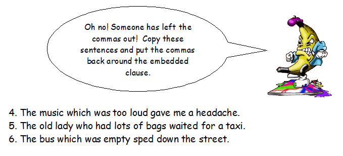 Embedded clause (Parenthesis) – 6 of the best resources for KS2 SPaG/GPS