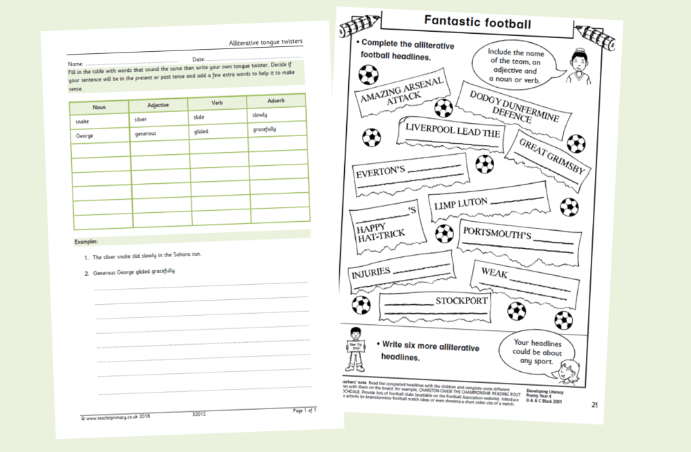 Alliteration 11 Amazing Activities And Ideas For Ks1 And Ks2 English