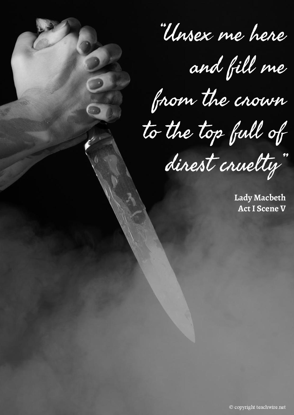 Lady Macbeth  Key Quotes  for Studying Shakespeare  s Macbeth  