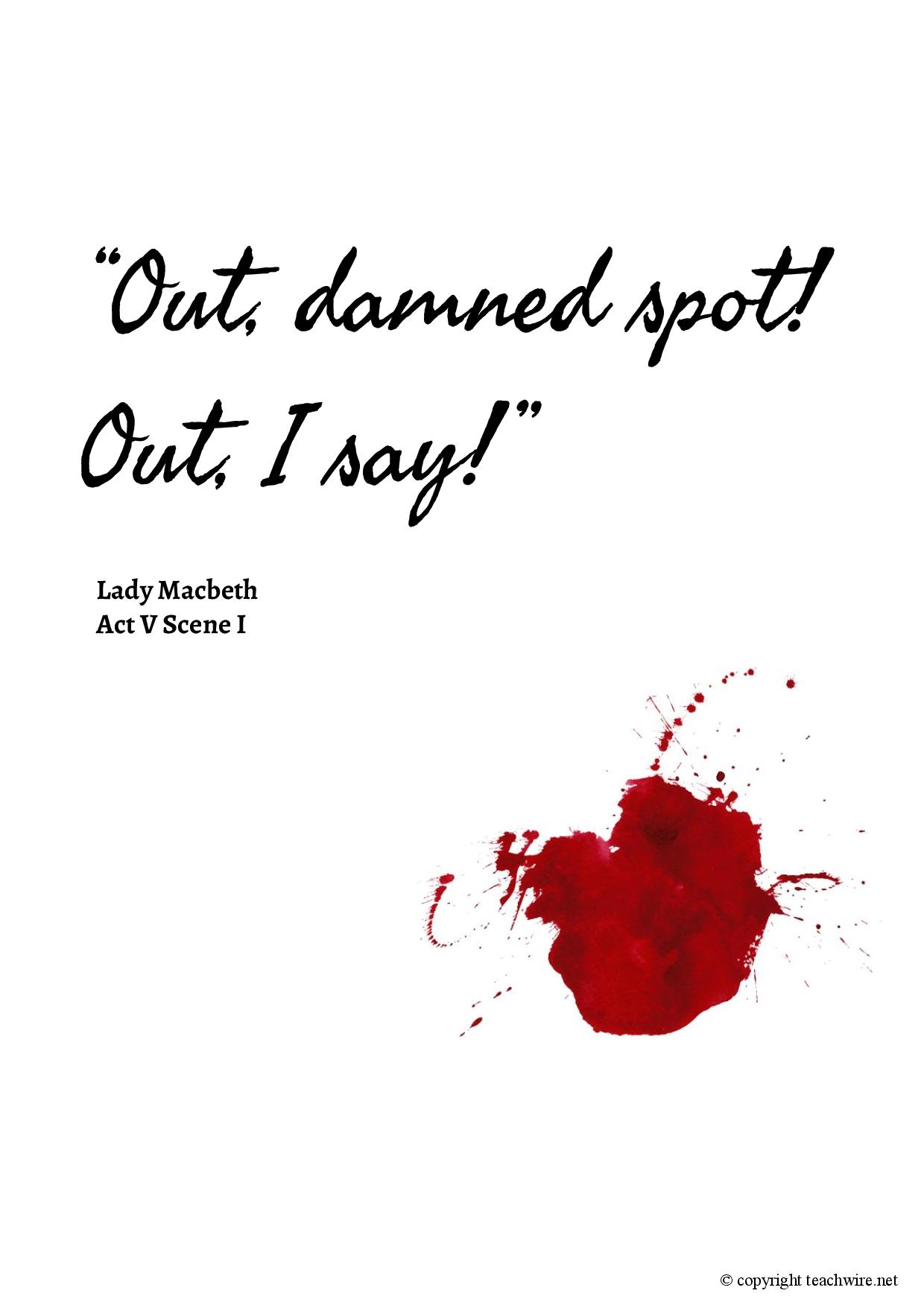 Lady Macbeth Key Quotes For Studying Shakespeare S Macbeth In Ks4 English