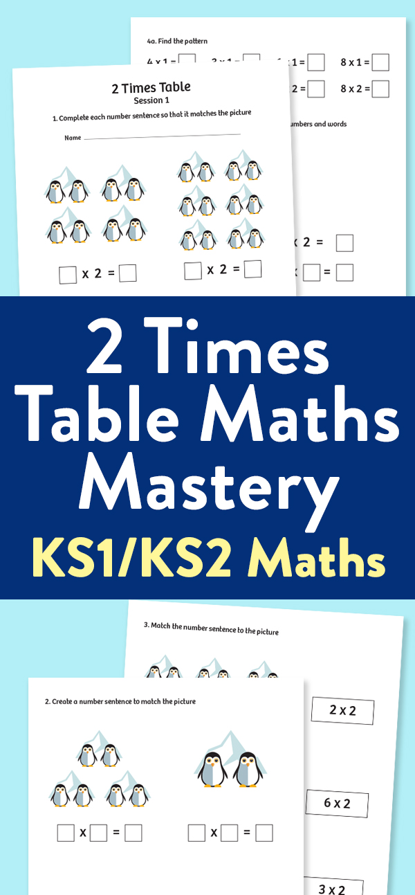 Maths Mastery Worksheet for Teaching the 2 Times Table