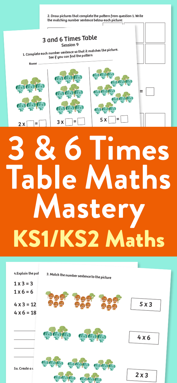 Teach The 3 And 6 Times Table Using This Clever Maths Mastery Worksheet