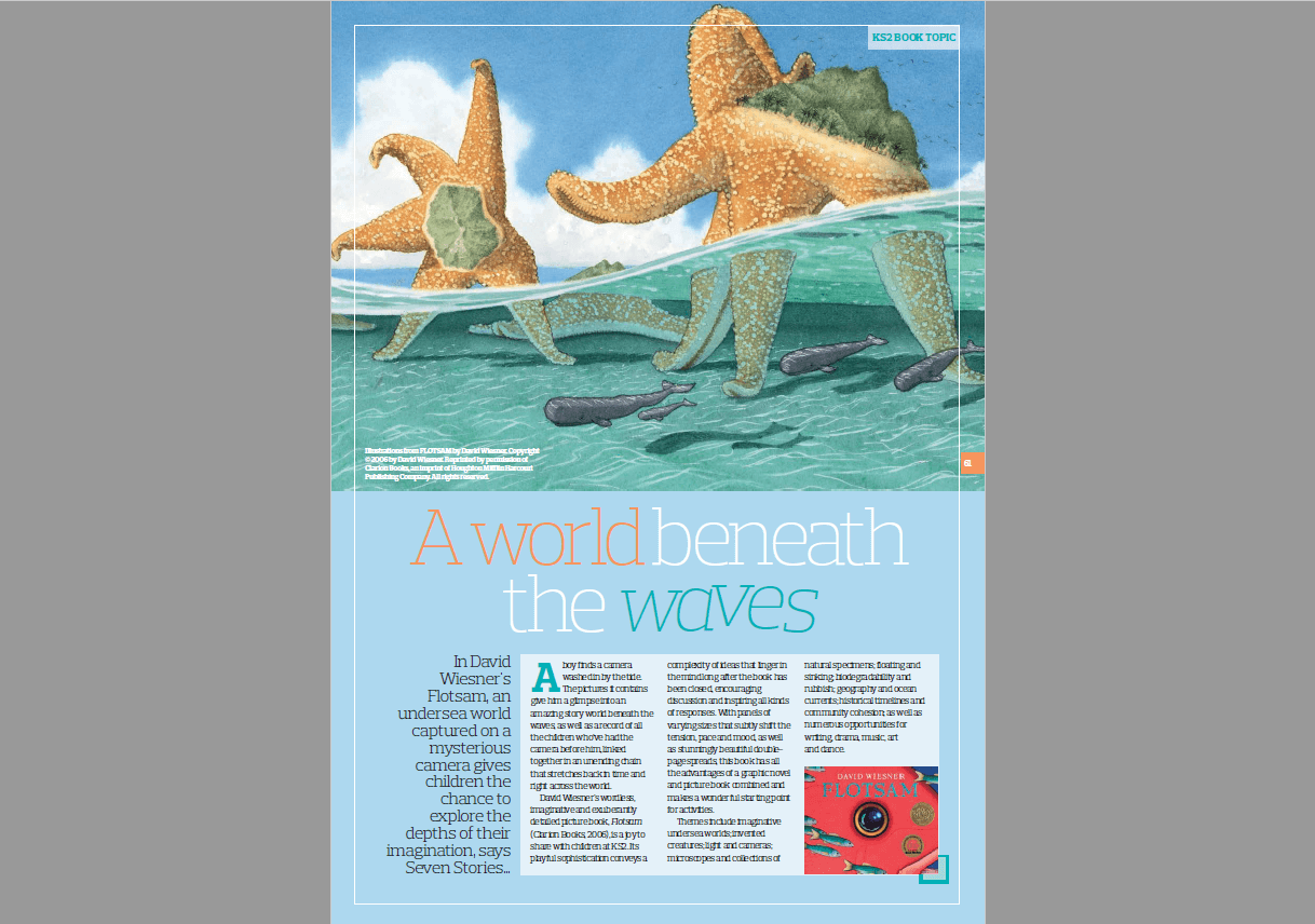ks2 book topic in flotsam an undersea world lets pupils explore the