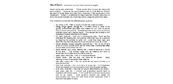 Jolly Phonics Word Bank - KS1 and KS2 English literacy resource for teachers and parents
