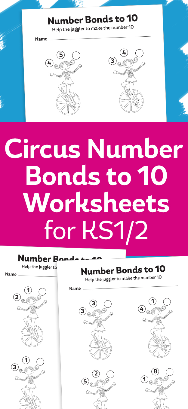 worksheet Number Bonds To 10 number bonds to 10 juggler activity worksheet for ks1 teachwire ks1