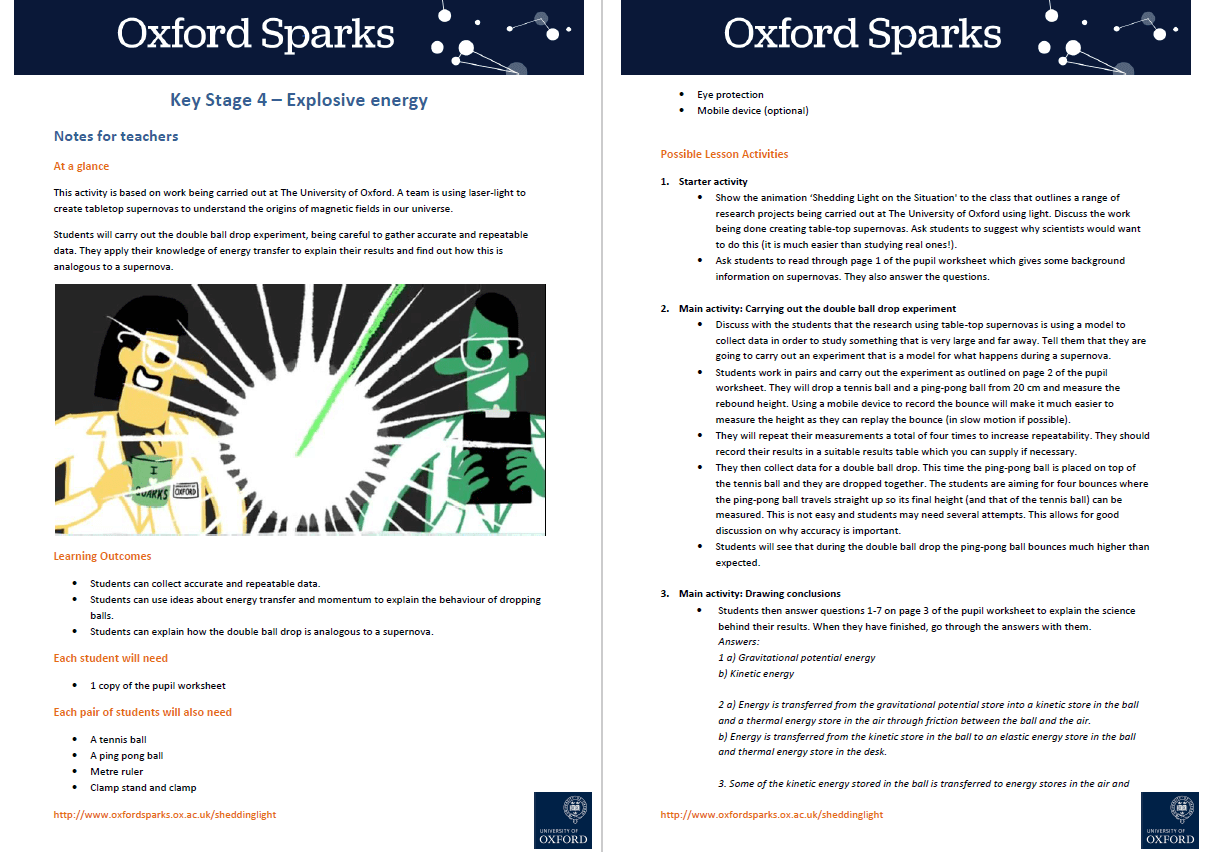 Ks4 Science Lesson Explosive Energy Teachwire Teaching