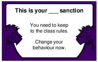 Sanctions & Warnings Tickets - Behaviour Management Resource for KS1 and KS2