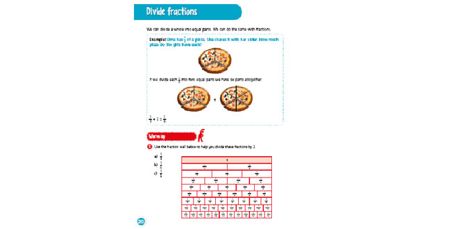 Y6 Fractions, Decimals and Percentages: Divide Fractions - Maths resource for KS2