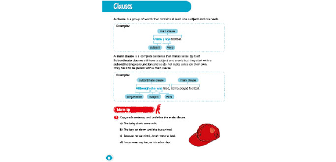 Y5 Grammar and Punctuation: Clauses - English resource for KS2