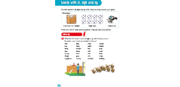 Y3 Spelling: Words with &#039;ei&#039;, &#039;eigh&#039; and &#039;ey&#039; - English resource for KS2