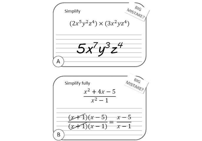 KS3 and KS4 Algebra Resource - Can Students Spot The Mistakes?