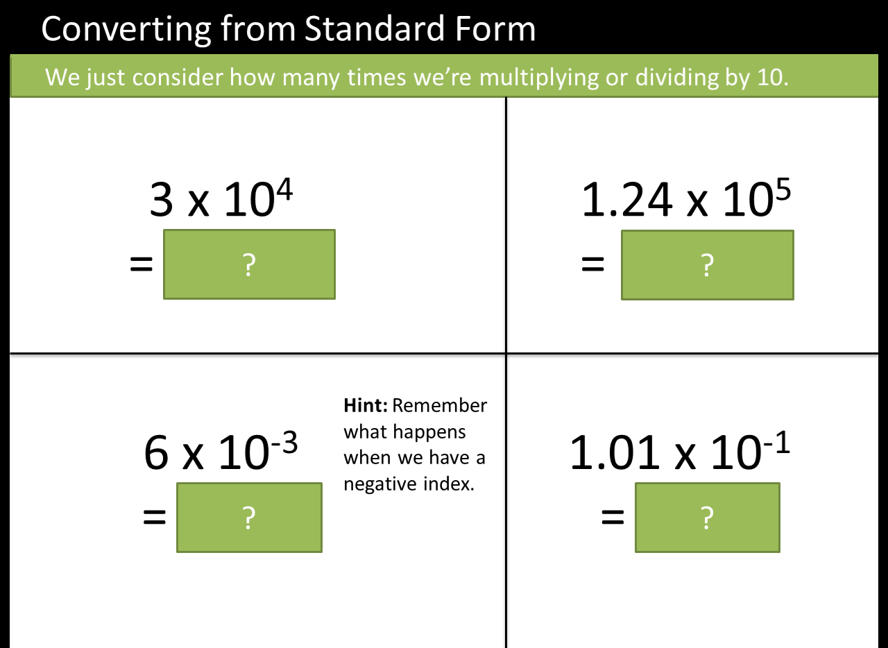 Standard Form Activities for KS3 Maths | Teachwire Teaching Resource
