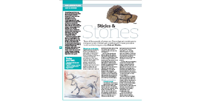 Sticks And Stones - Line, Tone and Texture Lesson Plan For KS2 Art & Design