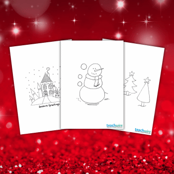 Christmas colouring pages