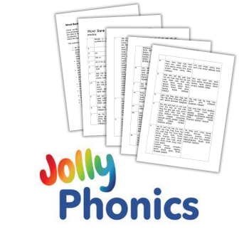 Jolly Phonics word bank