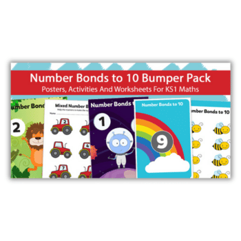 number bonds to 10 worksheet pack