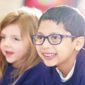 Two pupils at Oasis Academy Skinner Street