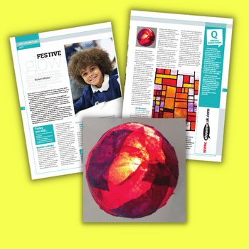Christmas art KS2 lesson plan