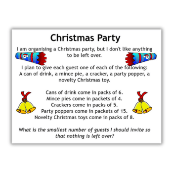 Christmas maths activity