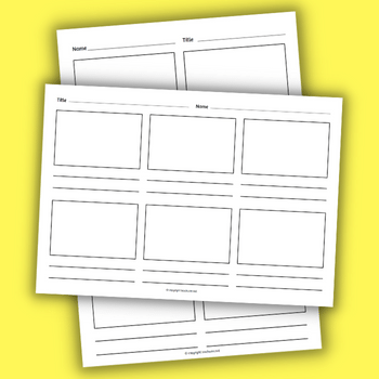 Blank Storyboard Templates