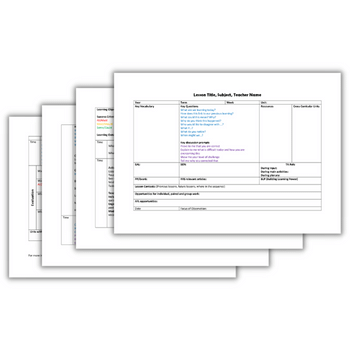 Observed lesson plan template (2)