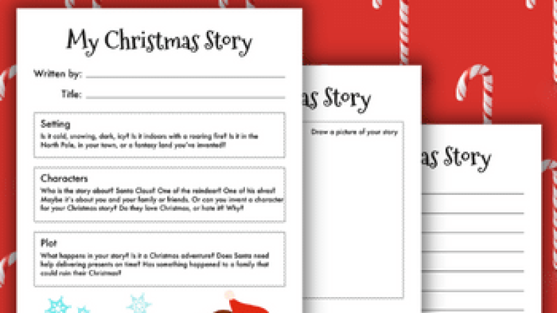 Christmas story worksheets