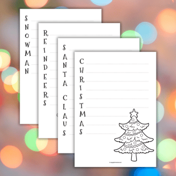 Christmas acrostic poem worksheets