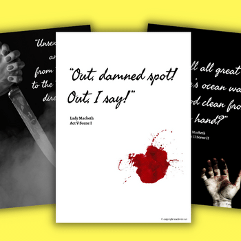 Macbeth key quotes posters