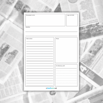 Free Editable Newspaper Templates - Educators Technology