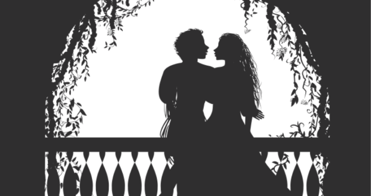 Romeo and Juliet character silhouettes
